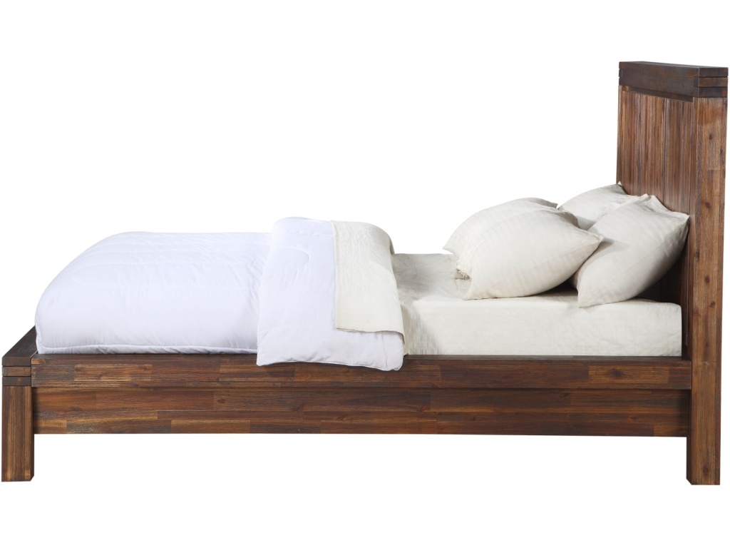 Meadow Solid Wood Platform Bed in Brick Brown - image 4