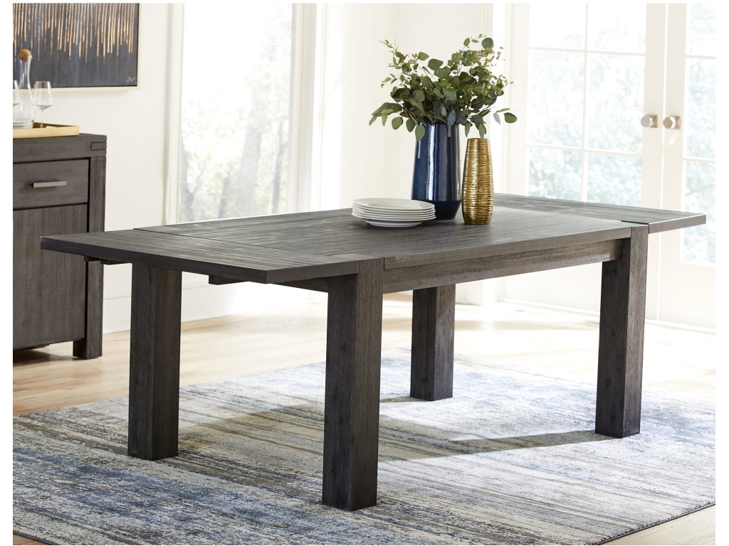 Meadow Solid Wood Rectangle Table in Graphite - image 1