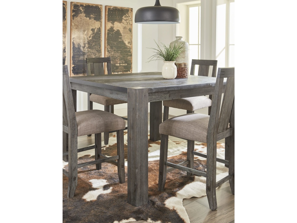 Meadow Solid Wood Square Counter Table in Graphite - image 2