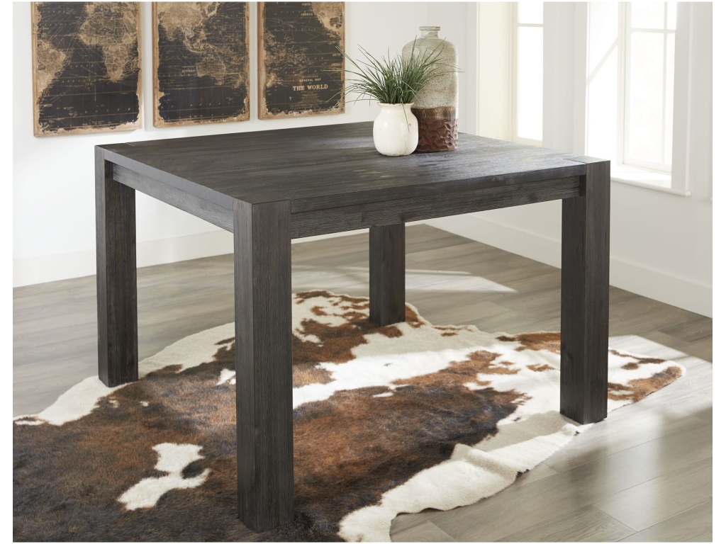 Meadow Solid Wood Square Counter Table in Graphite - main image