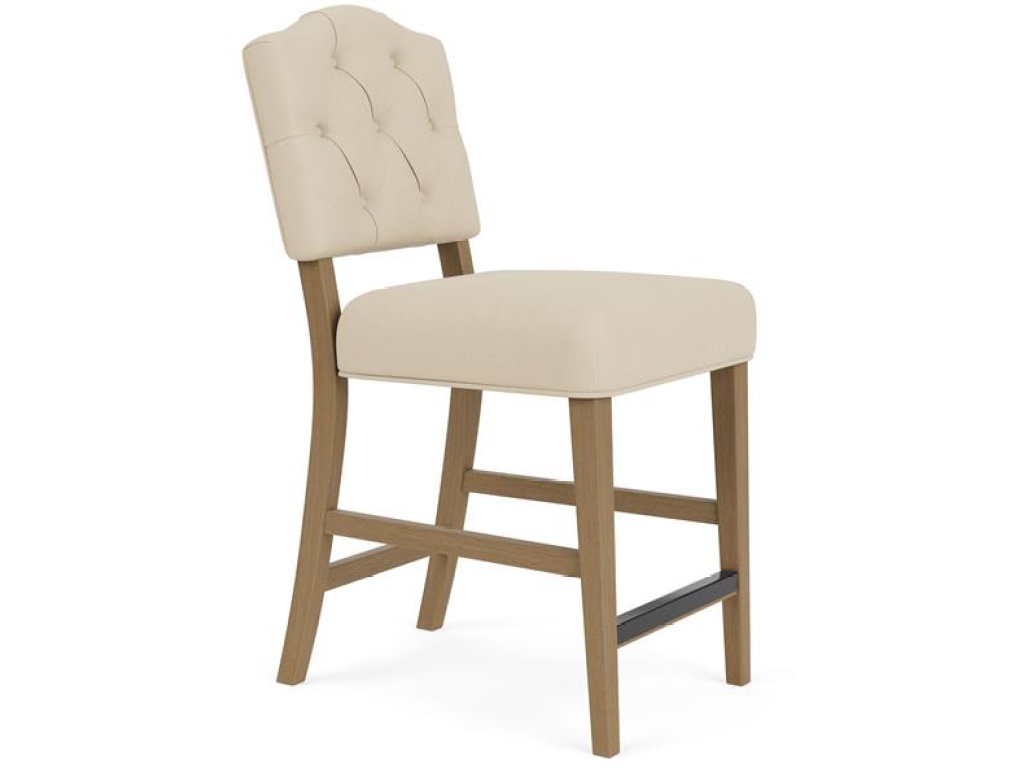 Button Tufted Upholstered Stool - image 6