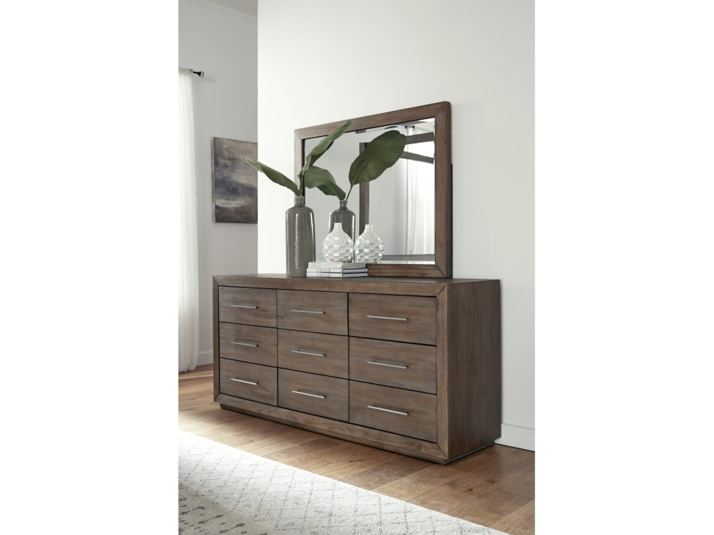 Melbourne Beveled Glass Mirror in Dark Pine - main image