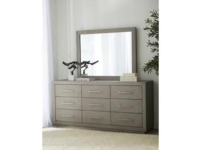 Melbourne Beveled Glass Mirror in Mineral - Alternative View