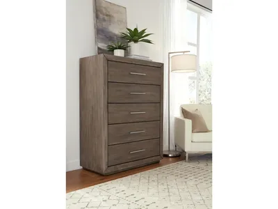 Melbourne Five Drawer Chest in Dark Pine