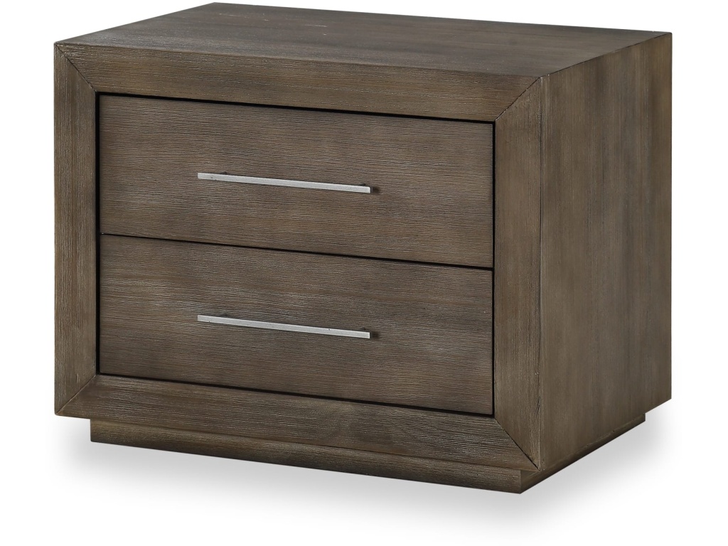 Melbourne Two Drawer Nightstand with USB in Dark Pine - image 3