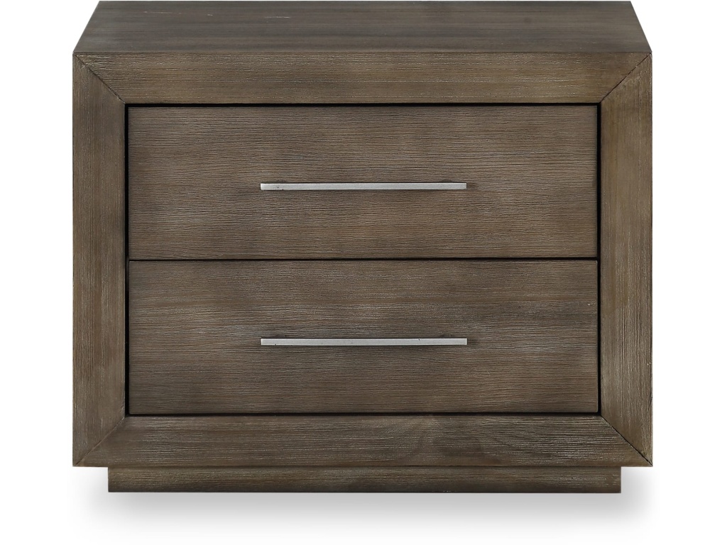 Melbourne Two Drawer Nightstand with USB in Dark Pine - image 4
