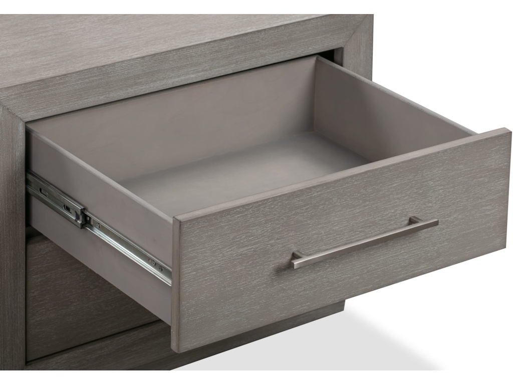 Melbourne Two Drawer Nightstand with USB in Mineral - image 5