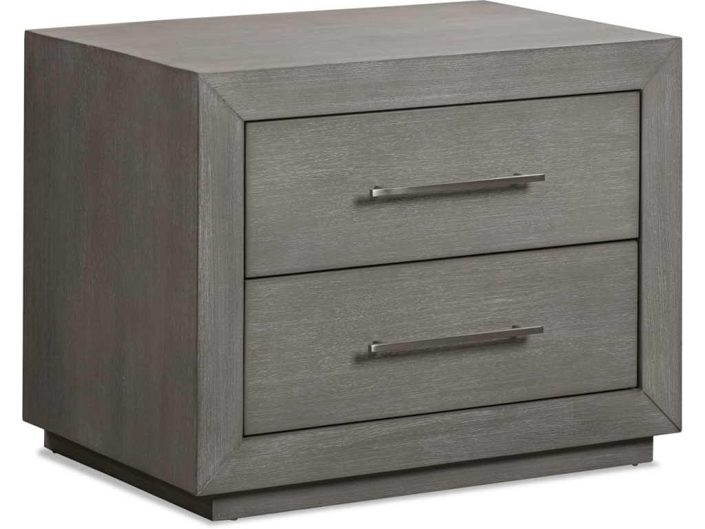 Melbourne Two Drawer Nightstand with USB in Mineral - image 6