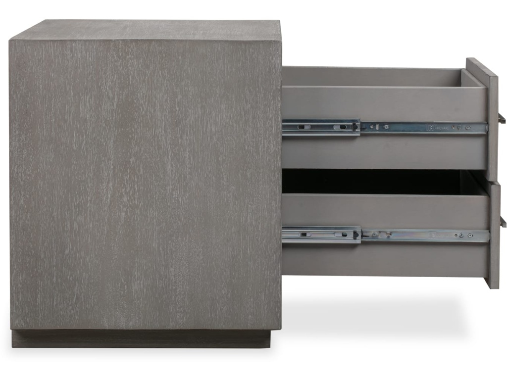 Melbourne Two Drawer Nightstand with USB in Mineral - image 8