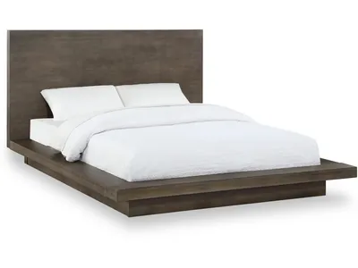 Melbourne Wood Platform Bed in Dark Pine - Alternative View