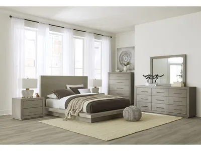 Melbourne Wood Platform Bed in Mineral - Alternative View