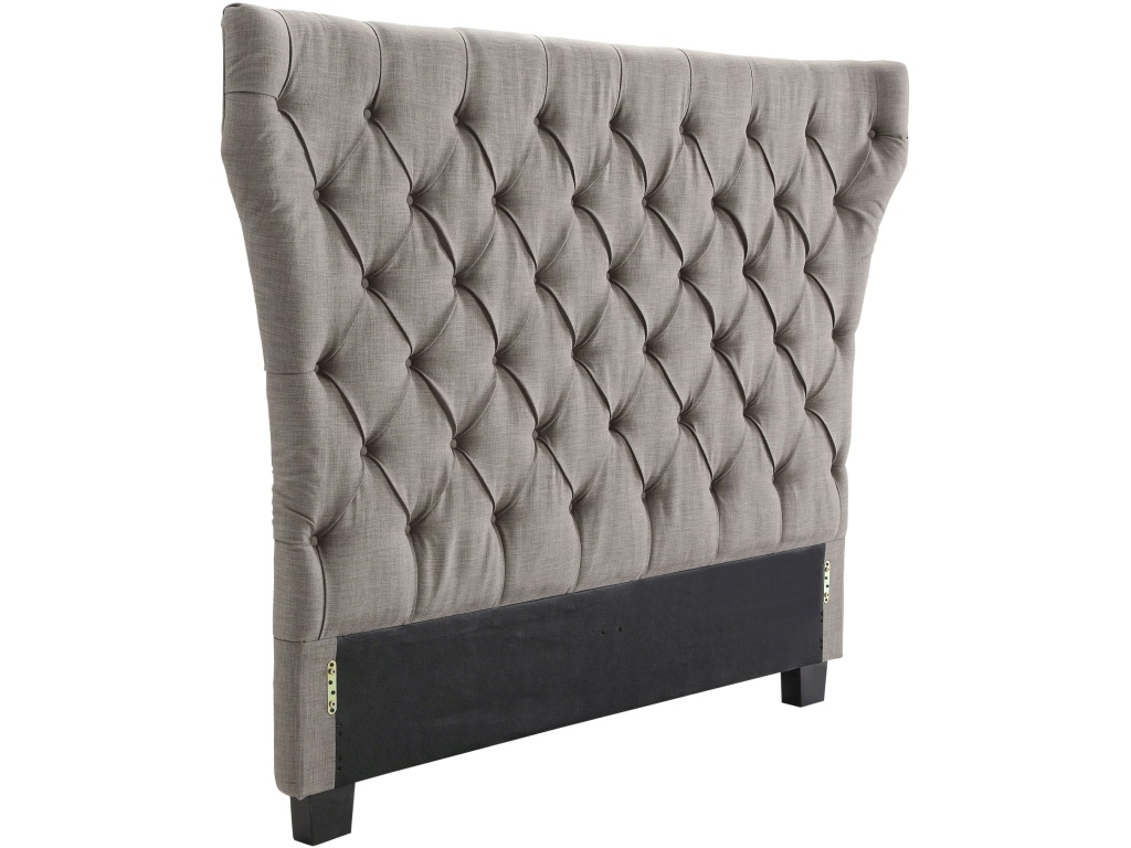 Melina Tufted Upholstered Headboard in Dolphin Linen - image 3