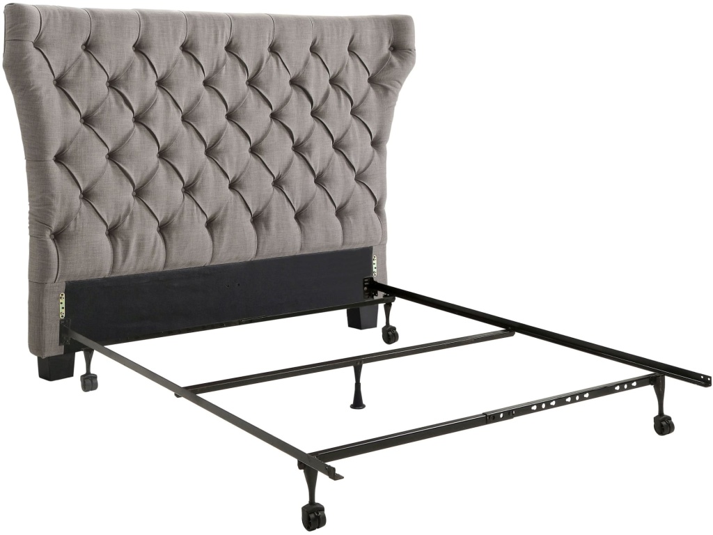 Melina Tufted Upholstered Headboard in Dolphin Linen - image 4