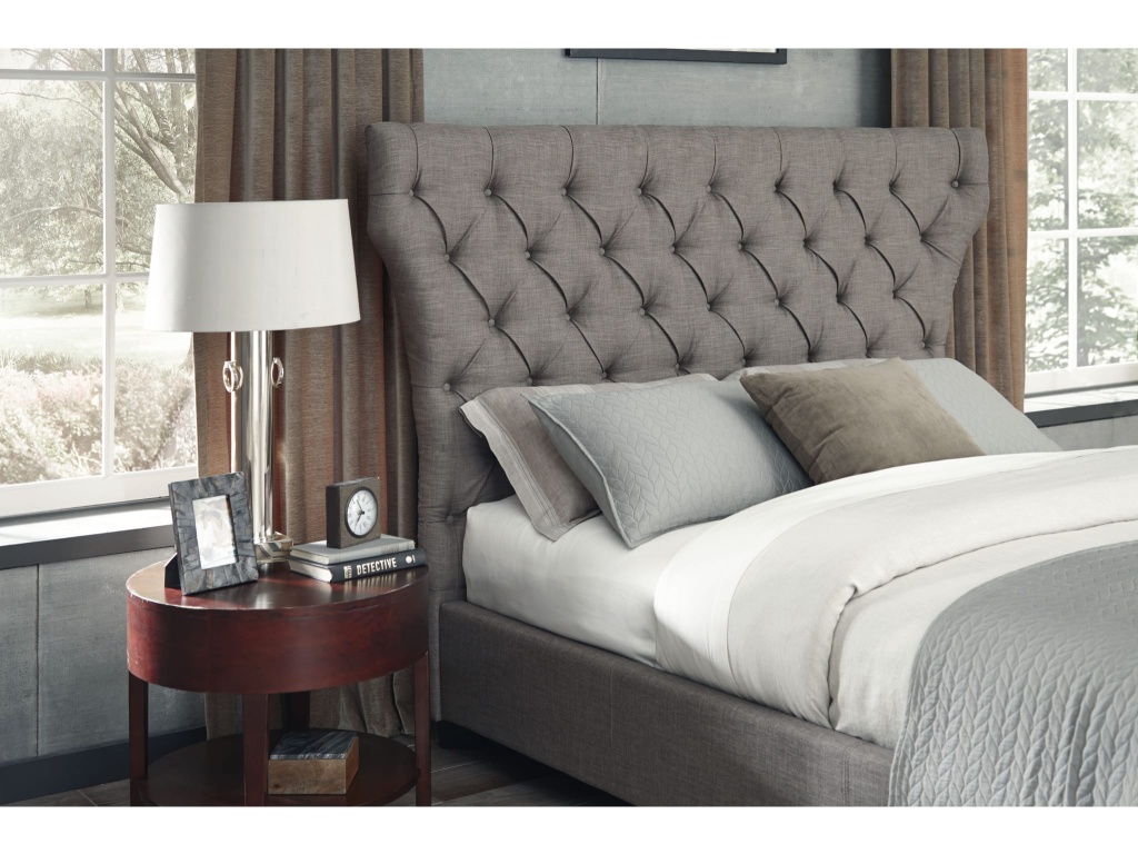 Melina Upholstered Footboard Storage Bed in Dolphin Linen - image 2
