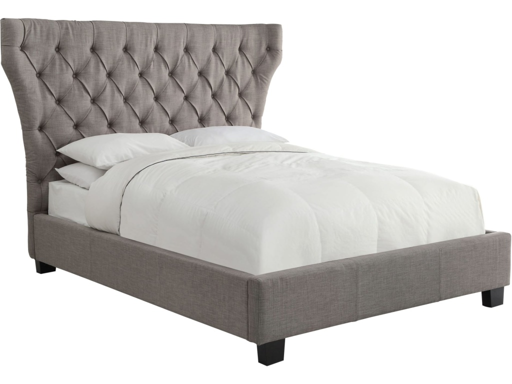 Melina Upholstered Footboard Storage Bed in Dolphin Linen - image 5