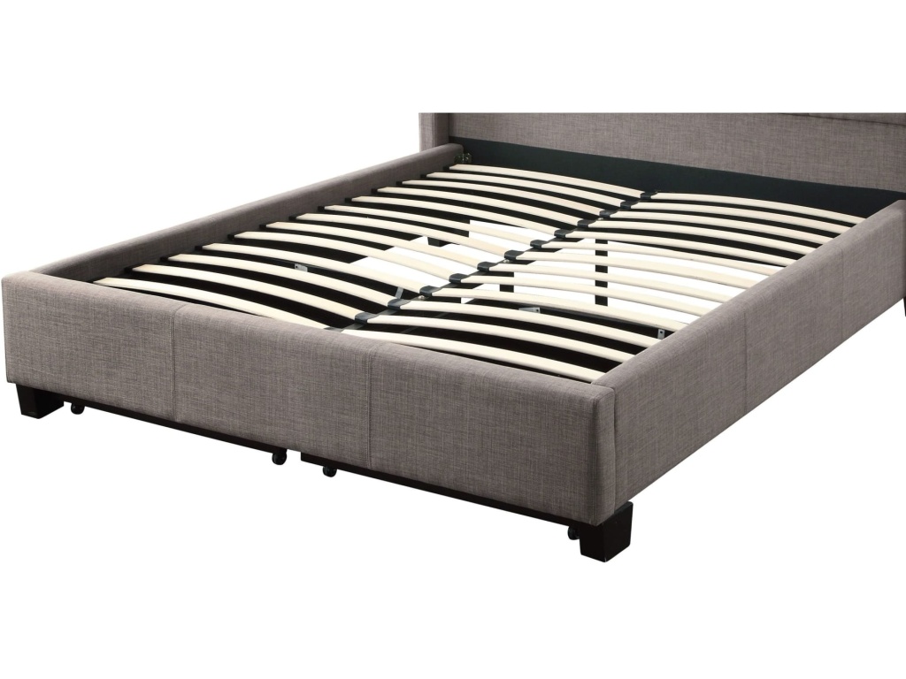 Melina Upholstered Footboard Storage Bed in Dolphin Linen - image 9