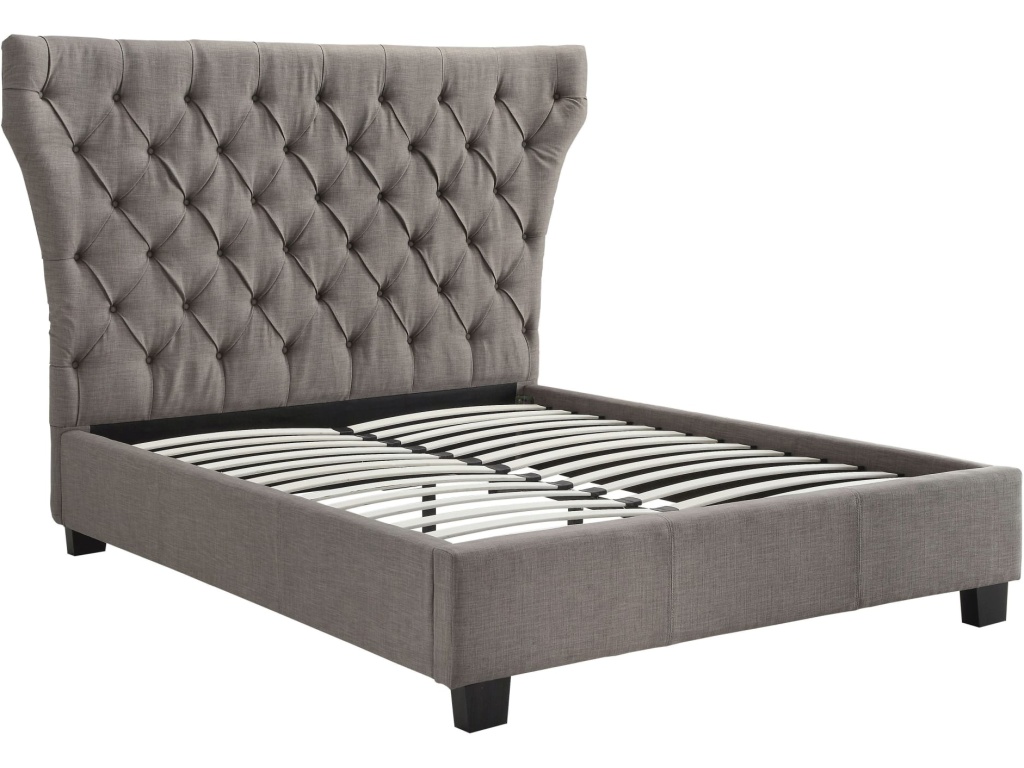 Melina Upholstered Platform Bed in Dolphin Linen - image 7
