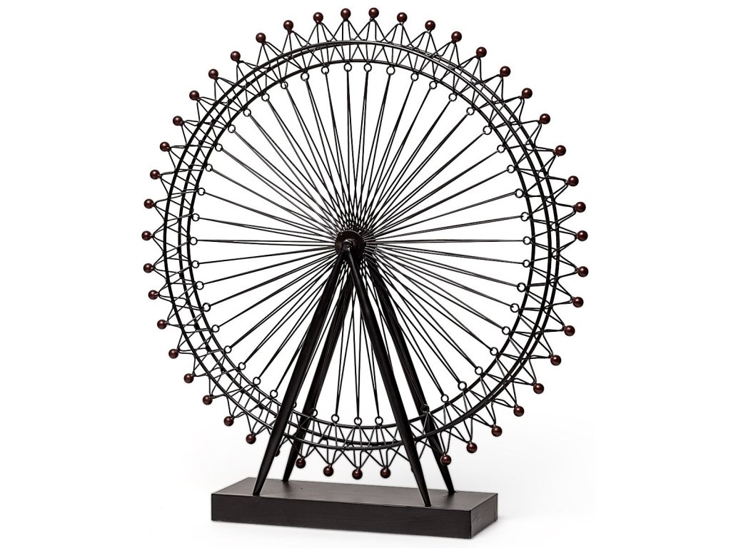 Eye 3L x 25W Black Metal London Eye Replica - main image