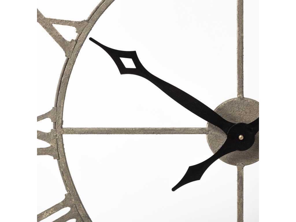 Light Brown 31.5" Large Farmhouse Wall Clock - image 3