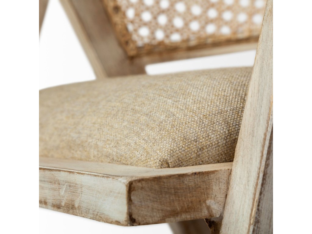 I Blonde Wooden Frame 100% Polyester Seat Dining Chair - image 5