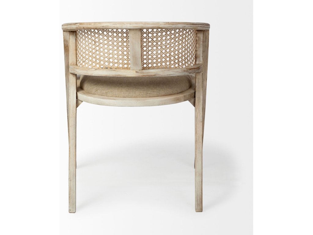 I Blonde Wooden Frame 100% Polyester Seat Dining Chair - image 3