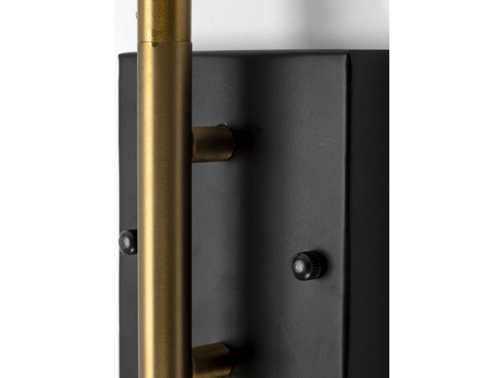 I 23"L x 5.25"W x 17.5"H Black/Gold Metal Conical Shade Wall Sconce - image 2
