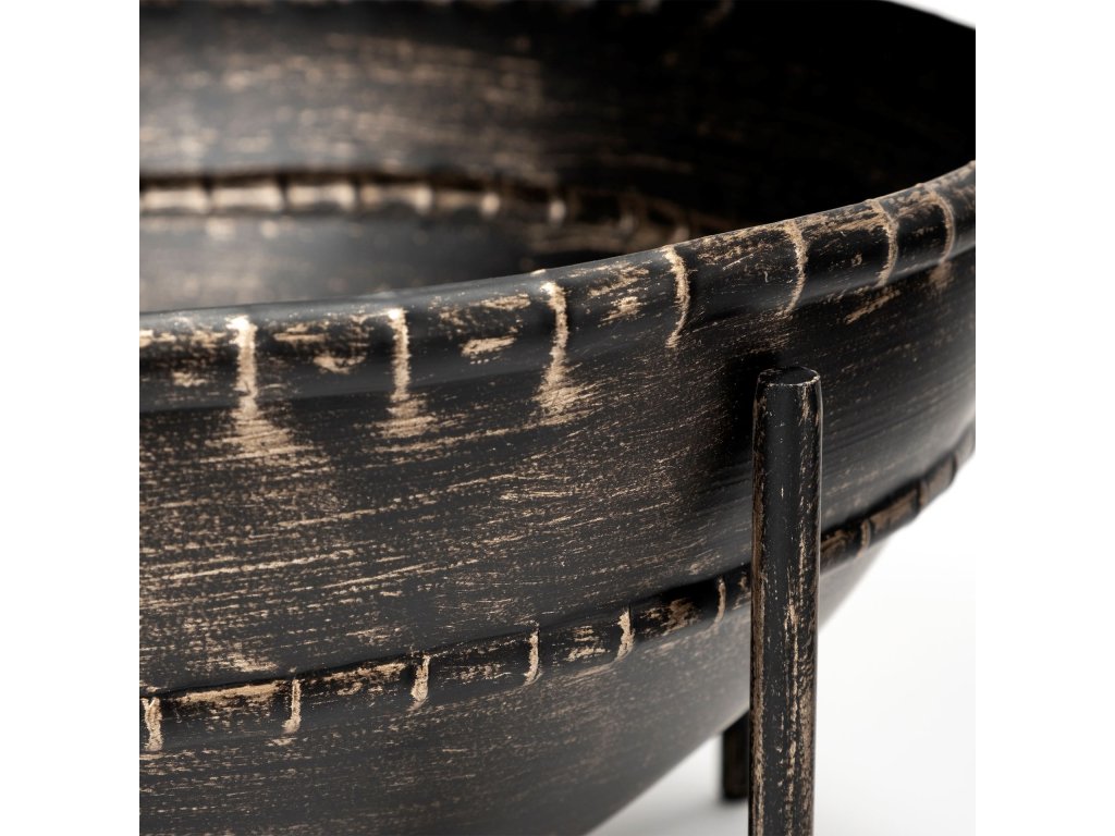 (Set of 2) Brown Metal Bowls - image 3