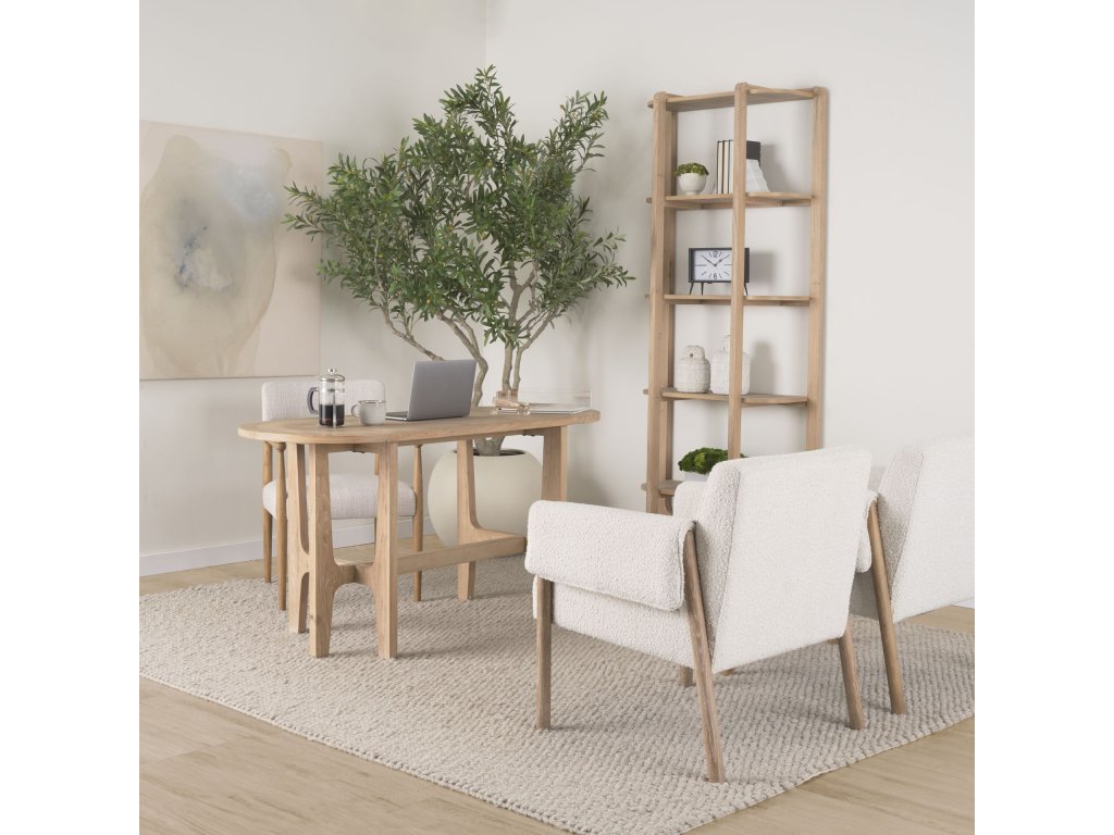 Light Brown Solid Wood Desk - image 1