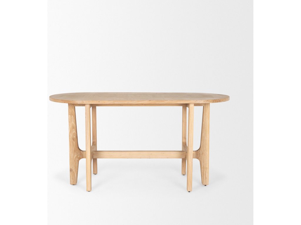 Light Brown Solid Wood Desk - image 3