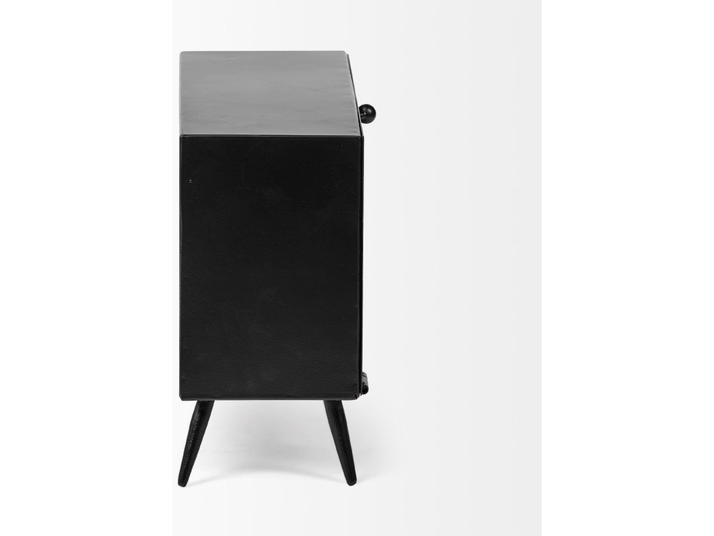 Black Metal Rectangular Table Clock - image 6