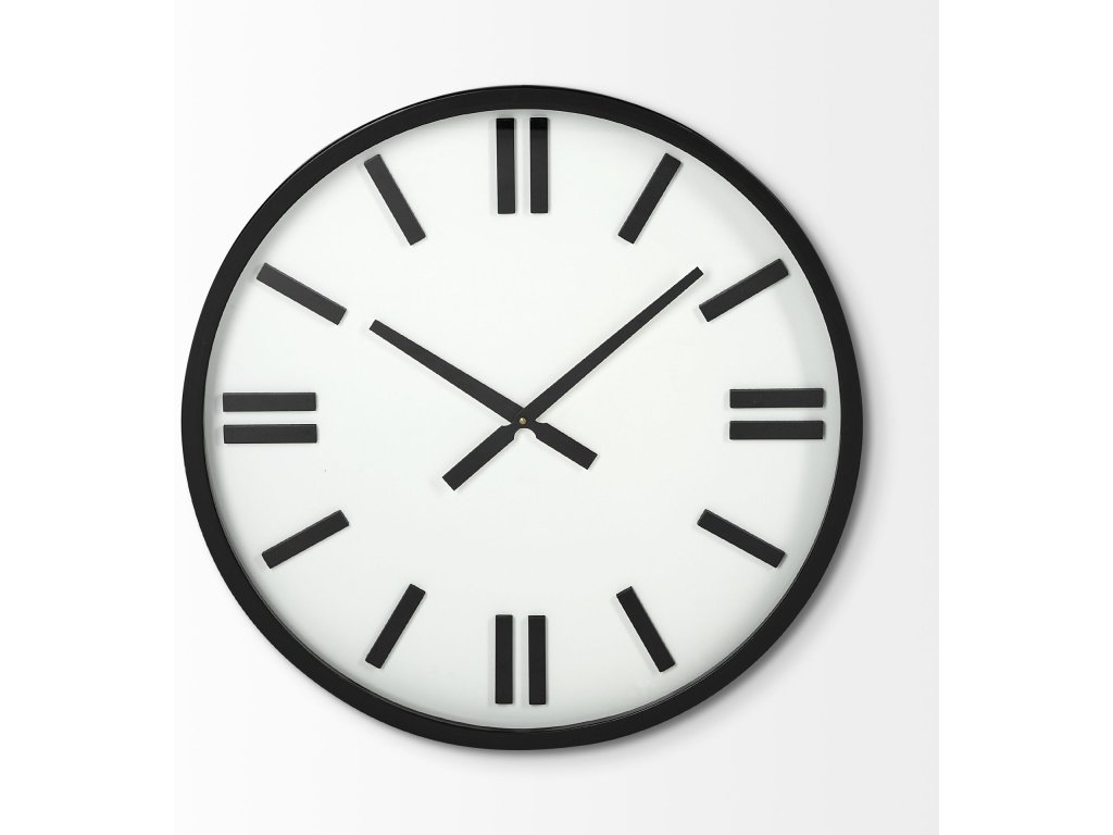 24" Round Oversize Modern Wall Clock - image 2