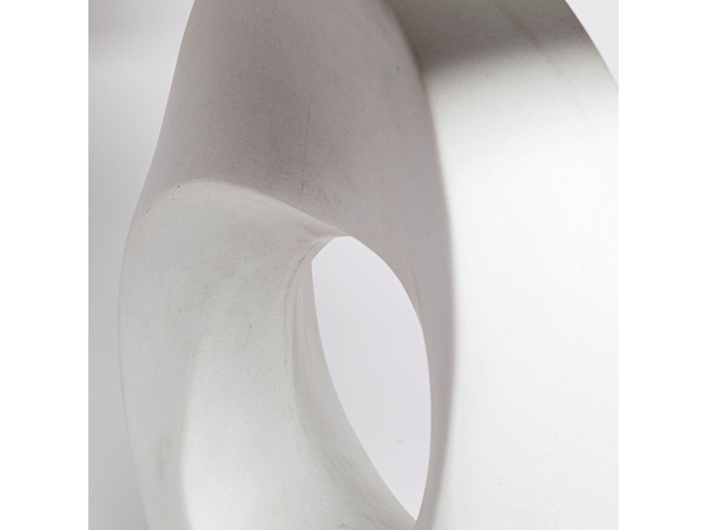 (26.8"H) White Resin Ring-Shaped Base Table Lamp - image 4