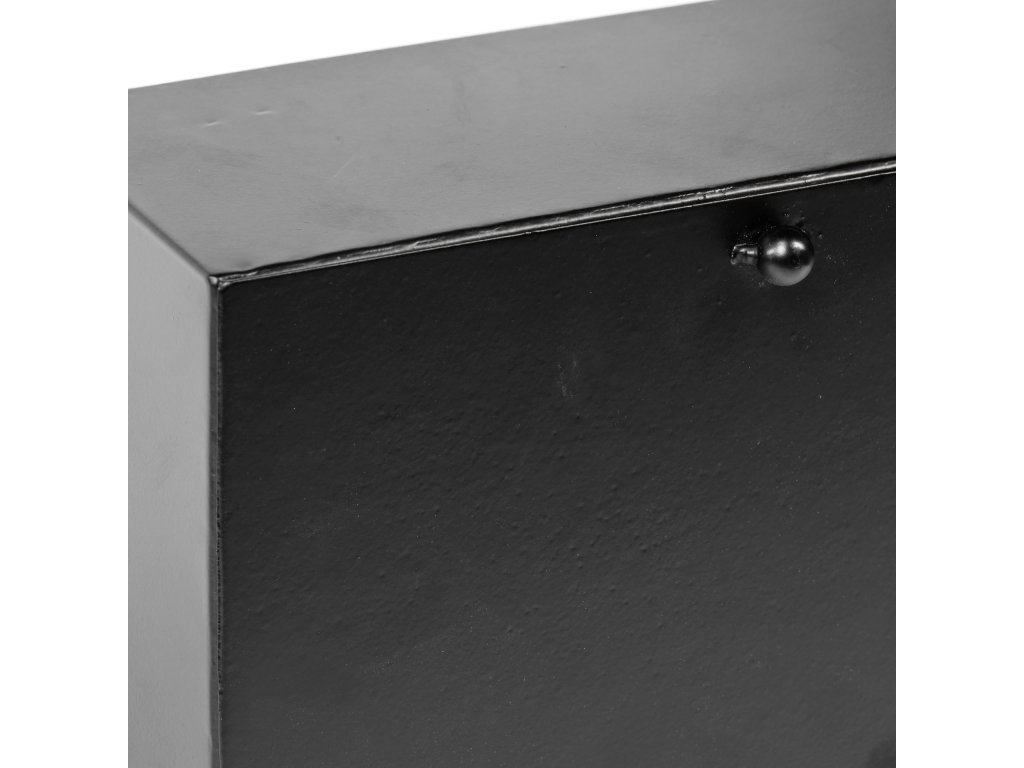 Black Metal Rectangular Table Clock - image 10