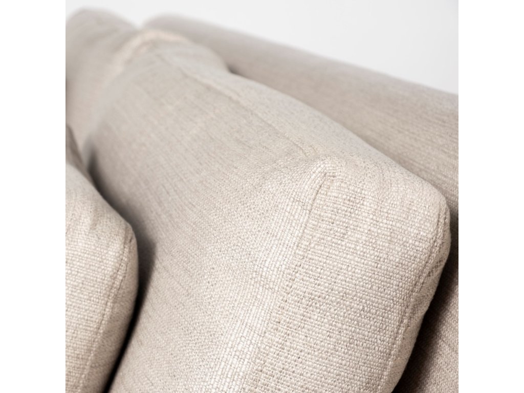 II 92.5 x 38.25 x 34.5 Beige Slipcover Three Seater Sofa - image 11