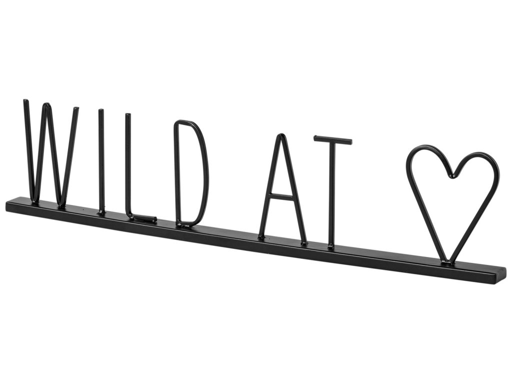 At Heart 24L x 1W Black Metal Sign - main image