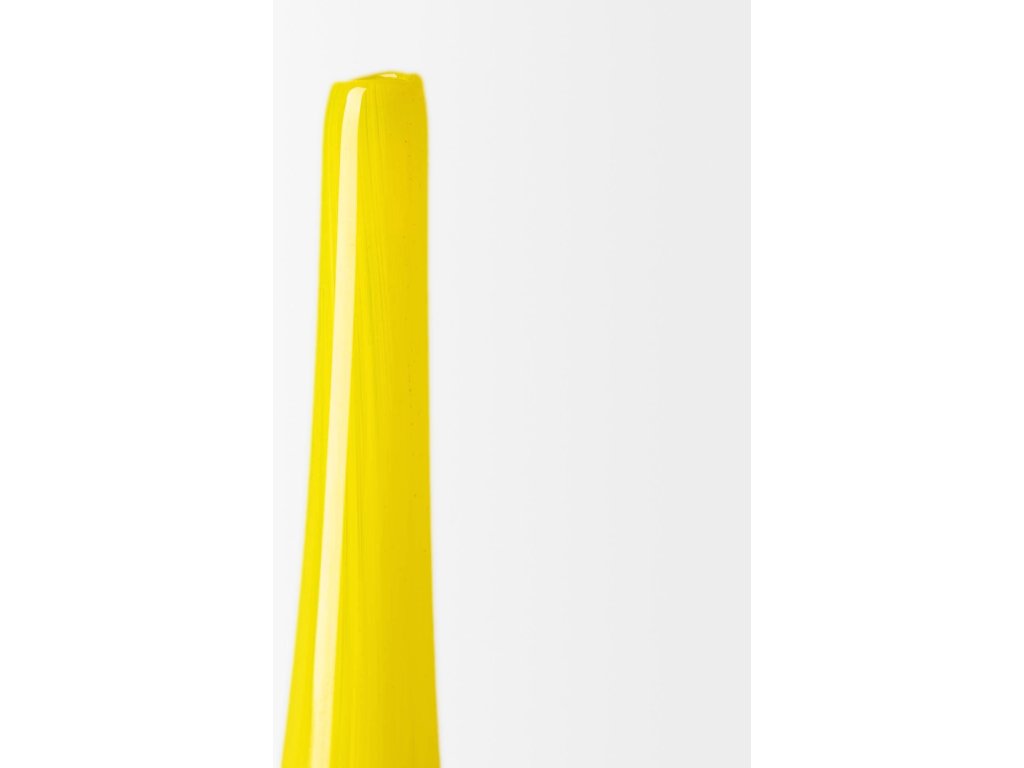 Large Yellow/Gray Ombre Glass Vase - image 6
