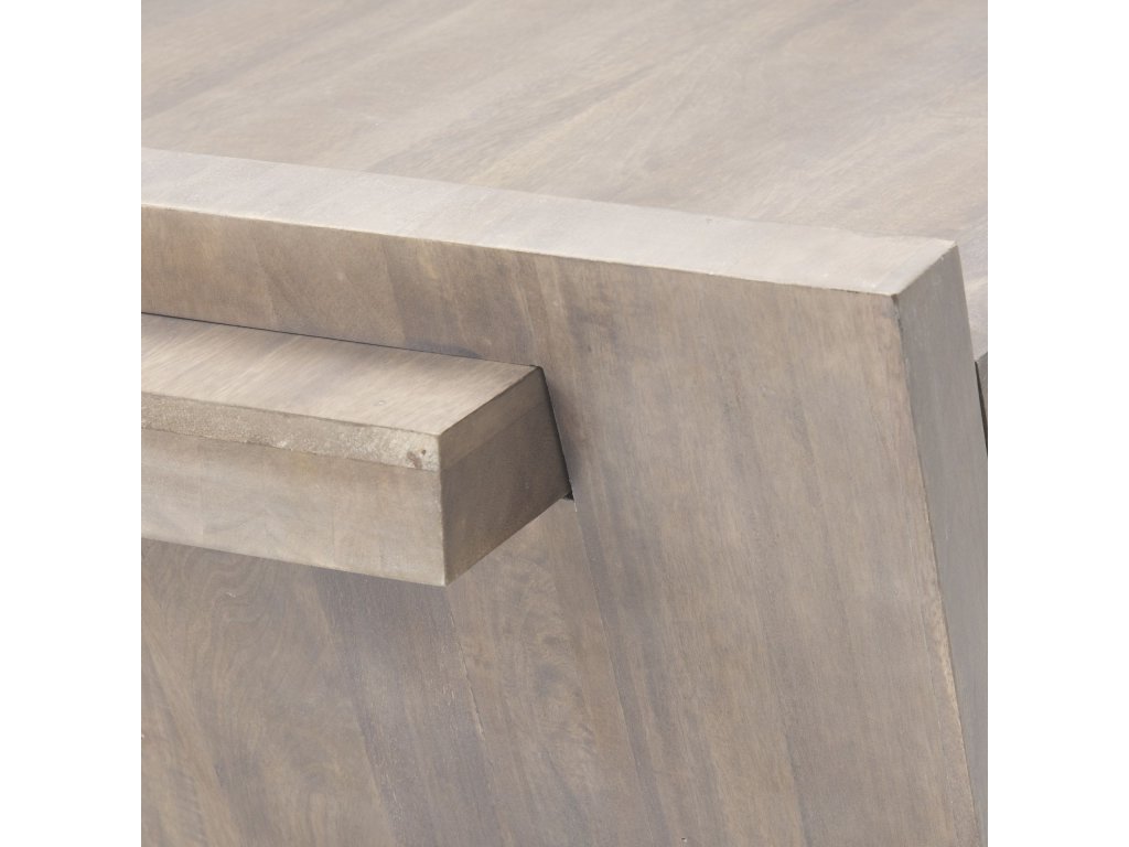 59X36 Brown Solid Wood Top & Base Coffee Table - image 6
