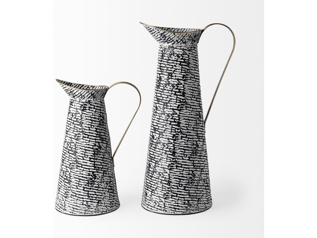 Large Black/White Patterned Vase - image 4