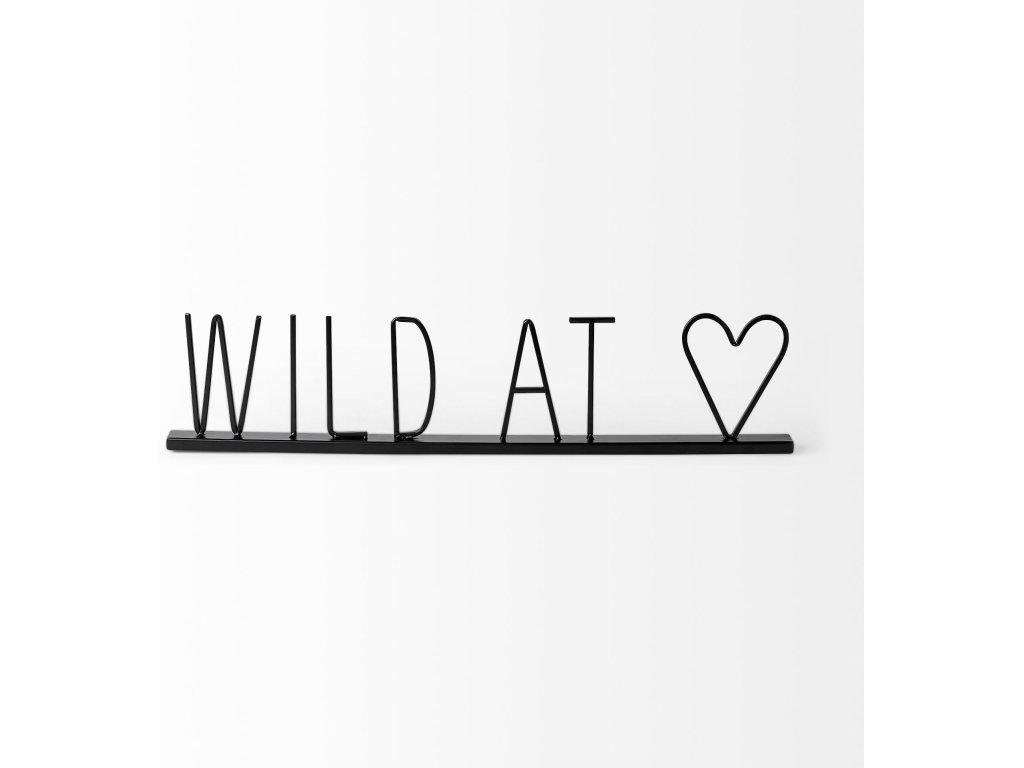 At Heart 24L x 1W Black Metal Sign - image 3