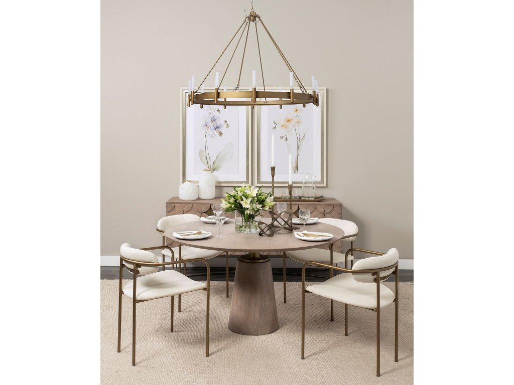 (Large) Gold Table Candle Holder - image 1