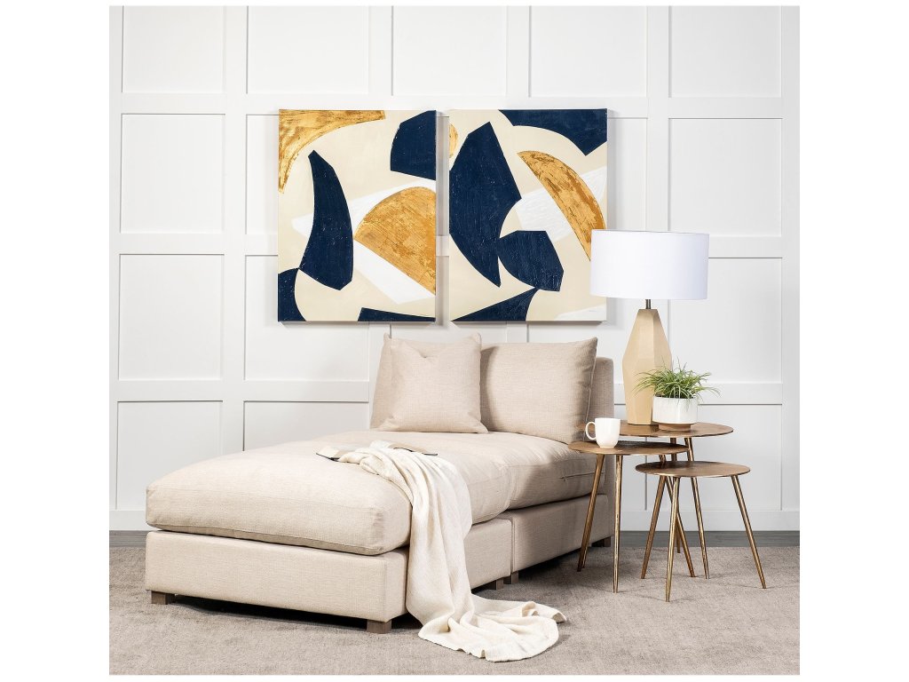 38.6L x 38.6W x 17.7H Beige Full Size Ottoman Sectional Piece - image 1