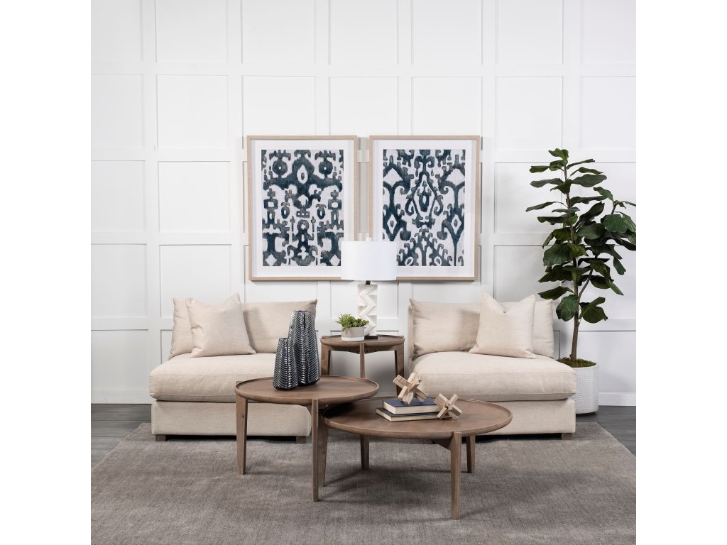 38.2L x 38.6W x 28.3H Beige Armless Sectional Piece - image 3