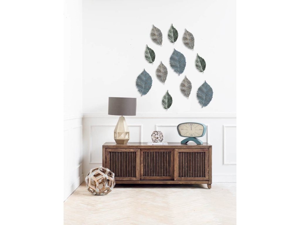12H Small Metal Leaf Wall Art - image 2