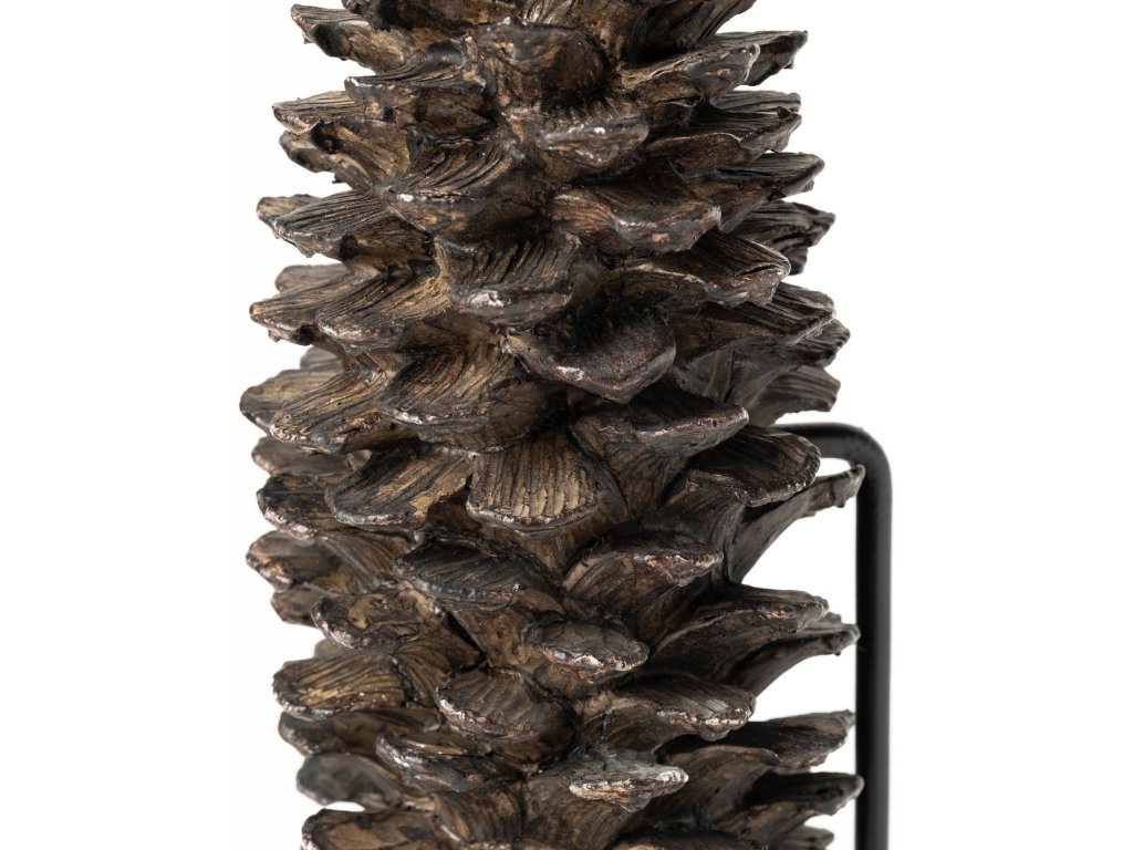 (Small) 4L x 4W Brown Resin Pinecone Replica - image 7
