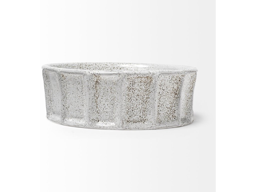 (Small) 9L x 9W White Ceramic Bowl - image 2
