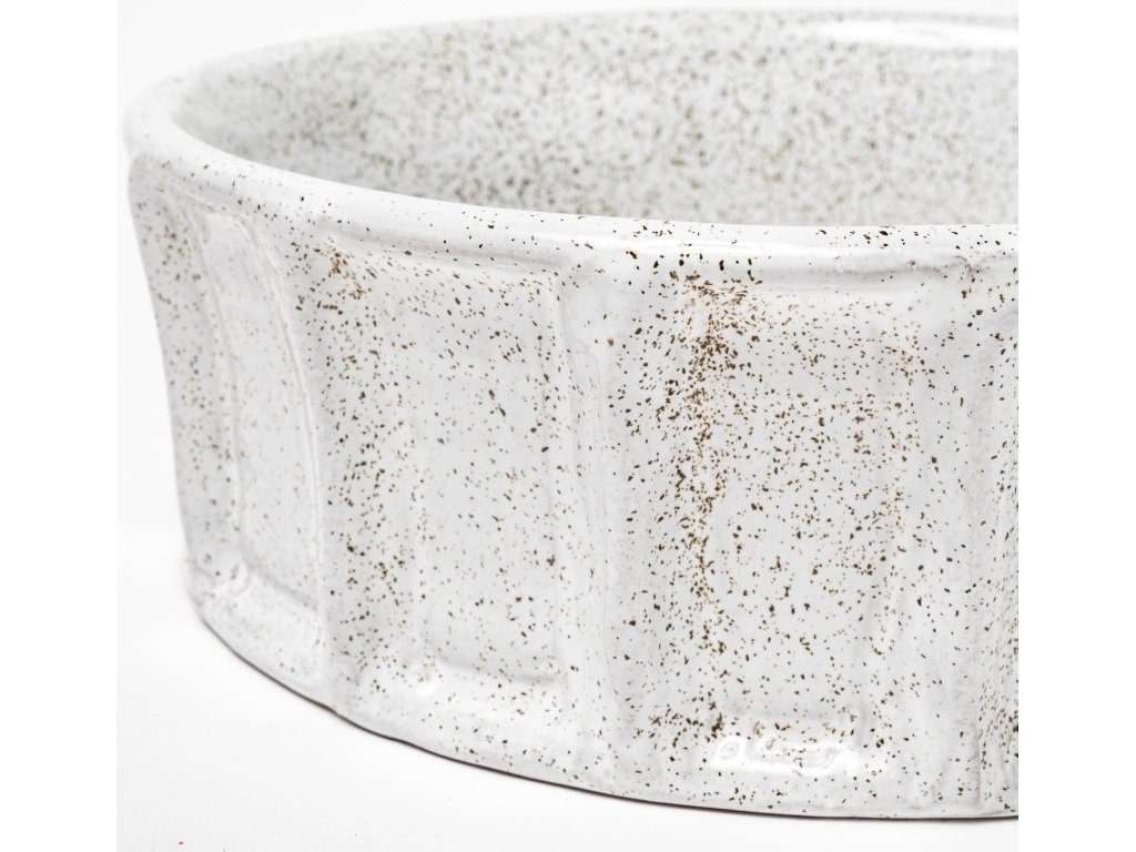 (Small) 9L x 9W White Ceramic Bowl - image 4