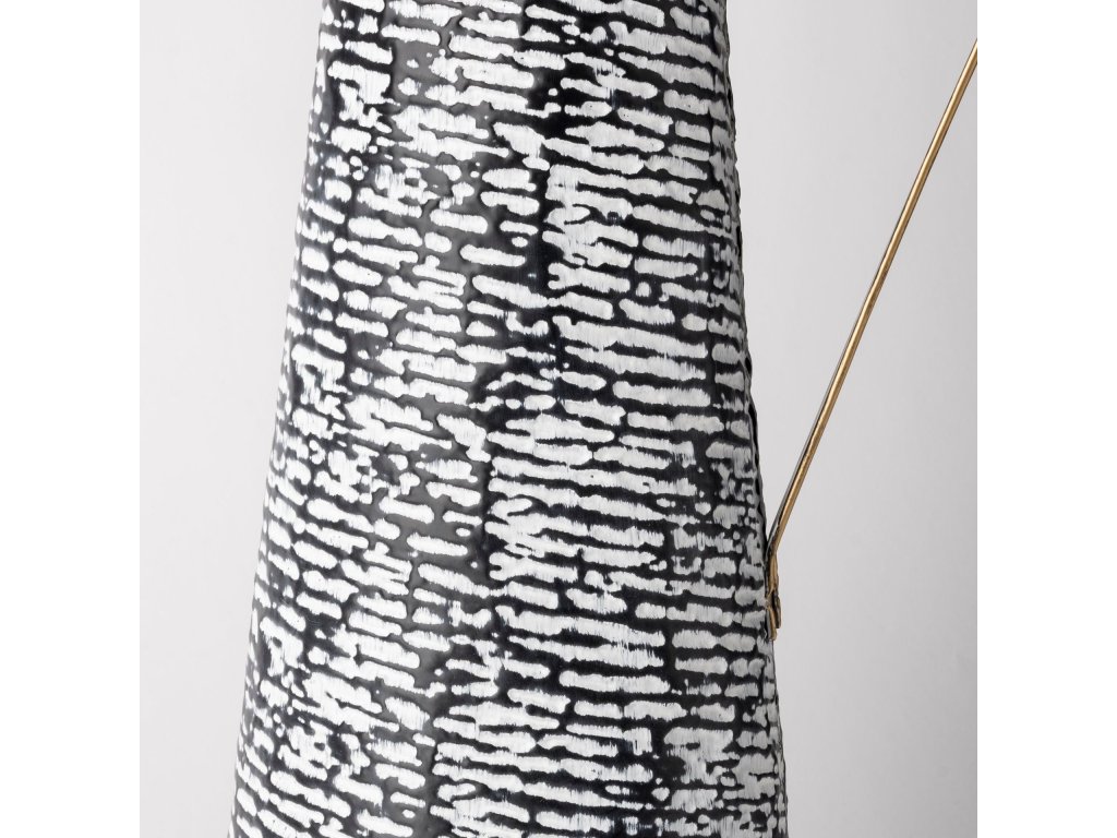 Large Black/White Patterned Vase - image 6