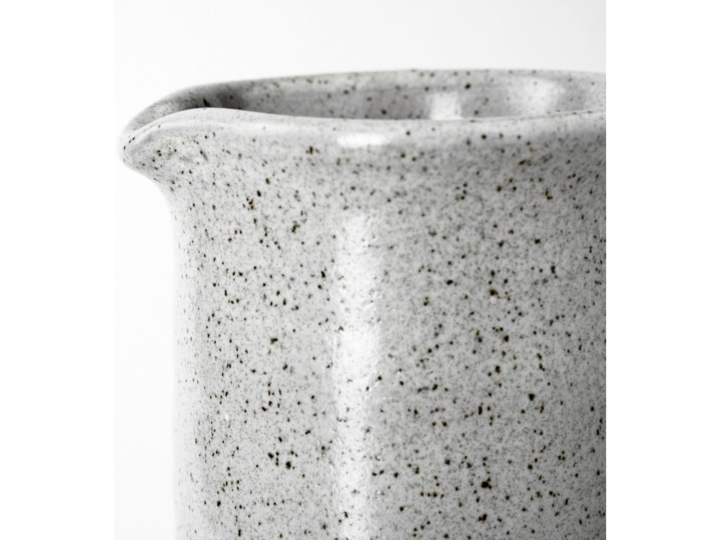 Large Freckled Gray Ceramic Jug - image 6