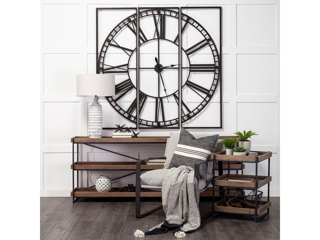 60" Square Oversized+ Industrial Wall Clock - image 1