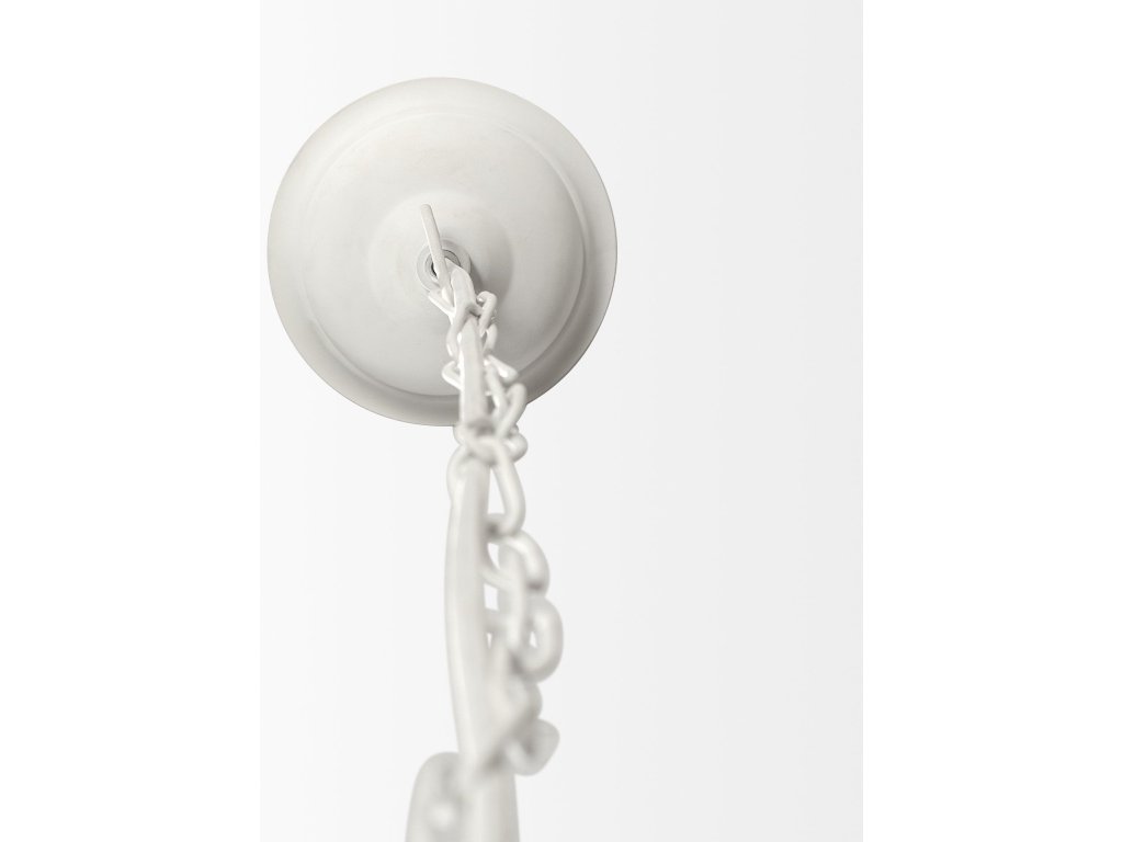 15.5X14.5 White-Washed Wood Beaded Pendant Light - image 4